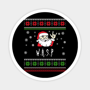 wasp santa metal Magnet